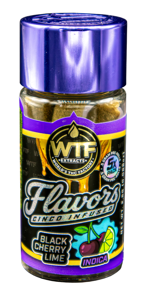 [15560550] WTF - Cinco Infused Preroll 5pk - Black Cherry Lime (I) (2.5g)